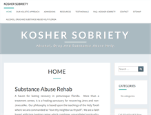 Tablet Screenshot of koshersobriety.com